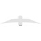 Ekena Millwork Bellingham Architectural Grade PVC Gable Bracket, 72"W x 15"H x 6"D x 6"F, 5/12 Pitch GBP072X15X0606BEL00 - alternate 3